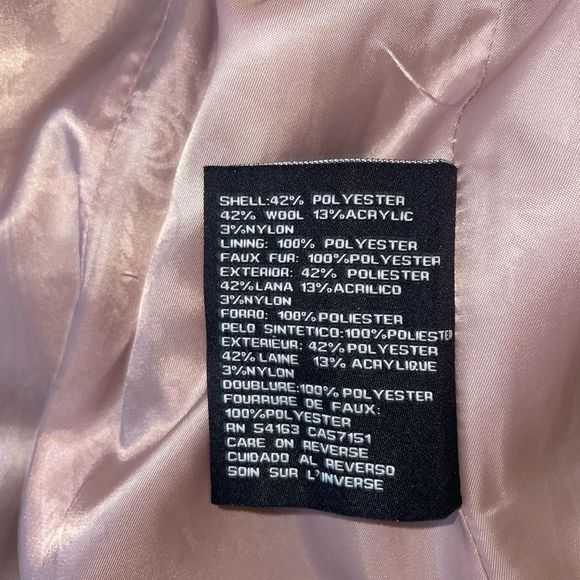 JESSICA SIMPSON FAUX FUR COLLAR COAT - Picture 6 of 10